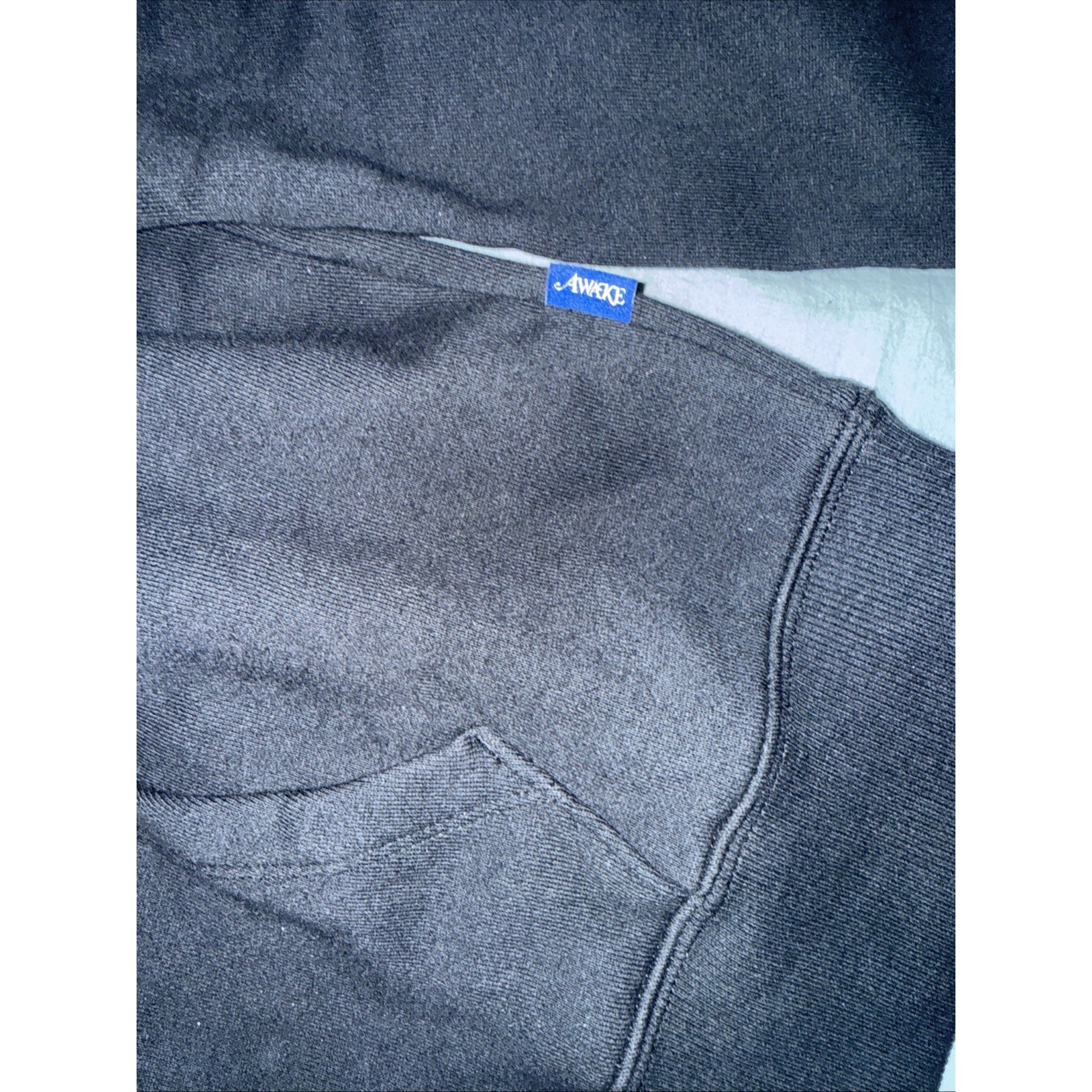 Nwt Awake Ny Globe Raised-Logo Cotton Hoodie Size Small — image 5 of 6